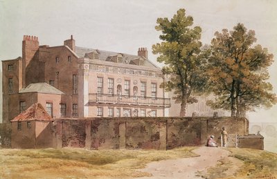 Kilátás a Grosvenor-házra a Millbankban, 1809 alkotó: George Shepherd