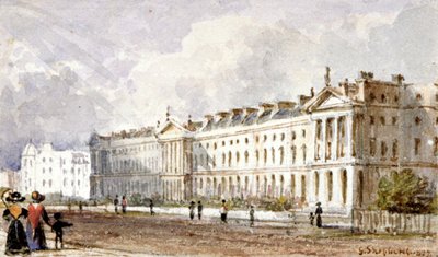 Kilátás a Hanover Terrace-re a Regent