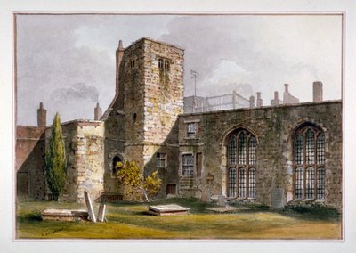 Kilátás a Savoy-kápolnára, Savoy-palota, Westminster, 1819 alkotó: George Shepherd