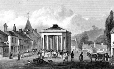 Westerham, Kent, metszette H. Adlard, 1832 alkotó: George Shepherd