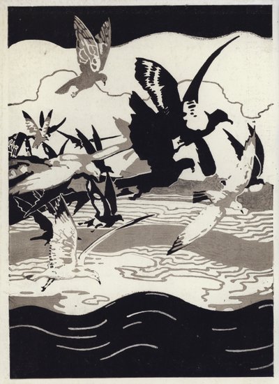 Illusztráció a Canadian Wonder Tales-hez (színes litó) alkotó: George Sheringham