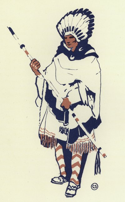 A törzsben volt egy nagyon jóképű fiatalember (színes litho) alkotó: George Sheringham