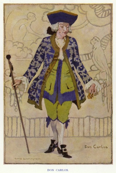 A duenna, Sheridan: Don Carlos (színes litó) alkotó: George Sheringham