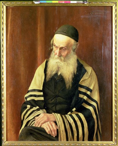 Egy askenázi jeruzsálemi rabbi alkotó: George Sherwood Hunter