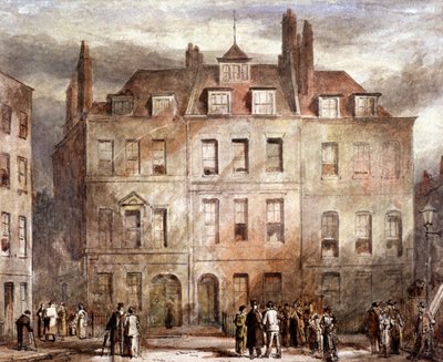 Sheriffs Court, Red Lion Square, Holborn, London, 1828 alkotó: George Sidney Shepherd
