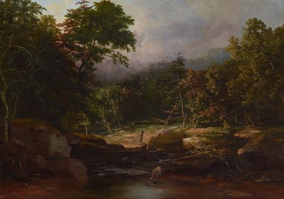 Patak a hegyekben, 1850 körül (olaj, vászon) alkotó: George Snr. Inness