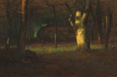 Naplemente az erdőben, 1891 alkotó: George Snr. Inness