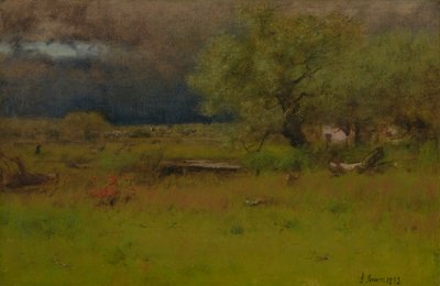 Elvonuló vihar 1892 (Olaj, vászon) alkotó: George Snr. Inness