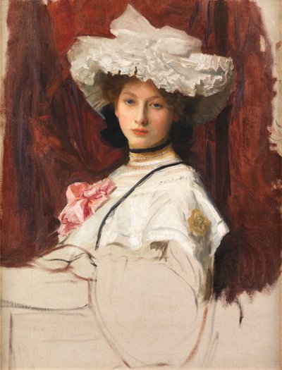 Portrévázlat (olaj, vászon) alkotó: George Spencer Watson
