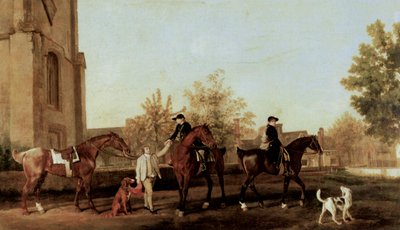 A vadászok elhagyják Southillt alkotó: George Stubbs