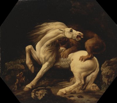 Ló megtámadta egy oroszlán (C epizód) alkotó: George Stubbs