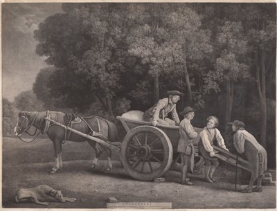Munkások, metszett a művész, kocsma. 1789 (rézkarc) alkotó: George Stubbs
