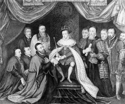 VI. Edward 1553-ban Sir George Barnes-nak megadta a Bridewell Kórház Chartáját, 1750-ben jelent meg alkotó: George Vertue
