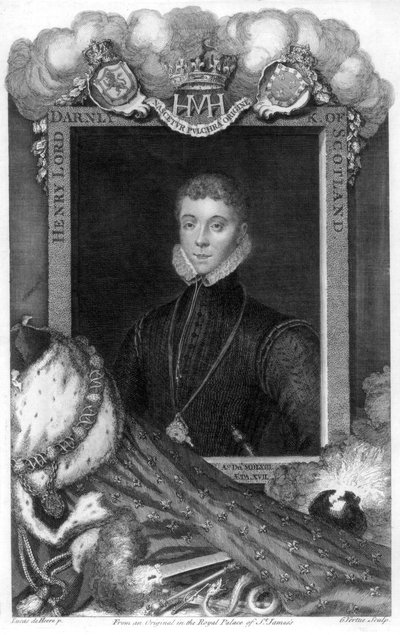 Henry Stewart, Lord Darnley, Mária király hitvese, skótok királynője, 18. század. alkotó: George Vertue