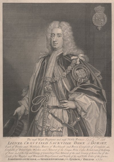 Lionel Cranfield Sackville, Dorset 1. hercege alkotó: George Vertue