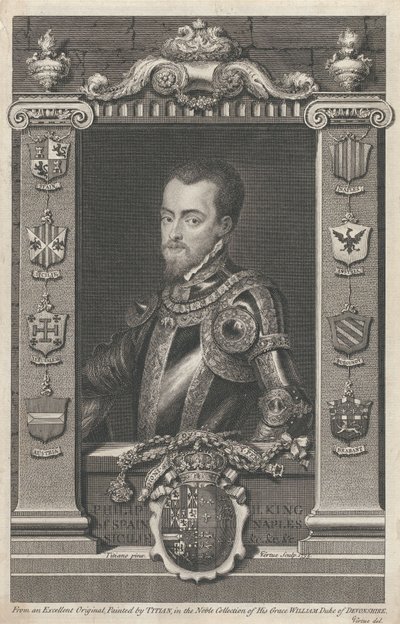 II. Fülöp, Spanyolország királya alkotó: George Vertue