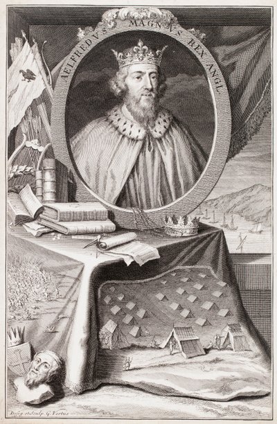 Nagy Alfréd portréja alkotó: George Vertue