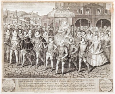I. Erzsébet királynő királyi körmenete, 1580 1744 alkotó: George Vertue