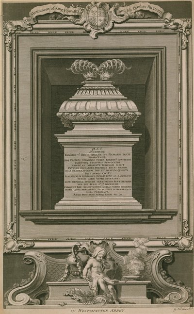 A hercegek a toronyban emlékmű alkotó: George Vertue