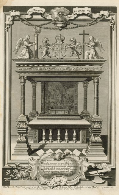 Edward király emlékműve VI alkotó: George Vertue
