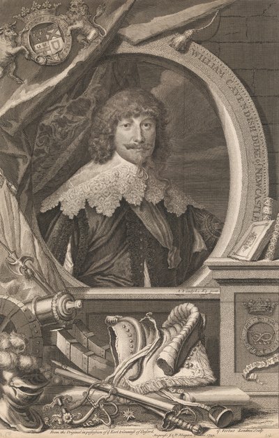 William Cavendish, Newcastle hercege alkotó: George Vertue