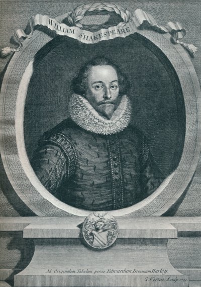 William Shakespeare 1564-1616, angol költő és drámaíró, 1721, 1913 alkotó: George Vertue