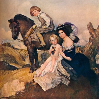 Portrécsoport, 1908 alkotó: George Washington Lambert