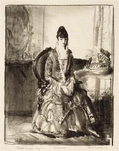 Elrendezés, Emma egy szobában alkotó: George Wesley Bellows