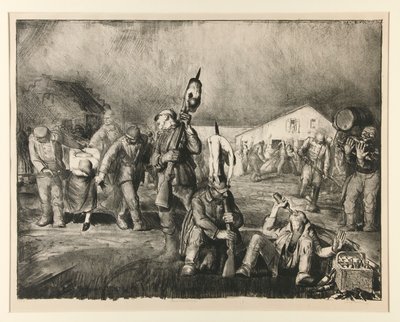 Bacchanal (első kő) alkotó: George Wesley Bellows