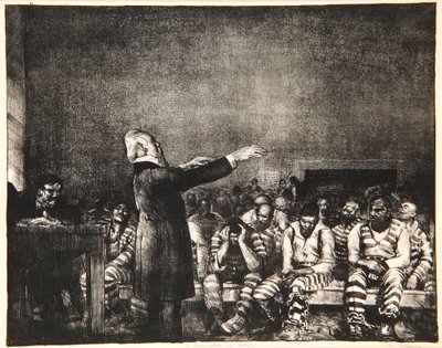 Áldás Grúziában, 1916 alkotó: George Wesley Bellows