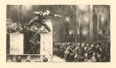 Billy Sunday alkotó: George Wesley Bellows