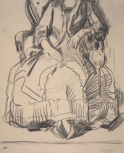 Emma lila ruhában alkotó: George Wesley Bellows