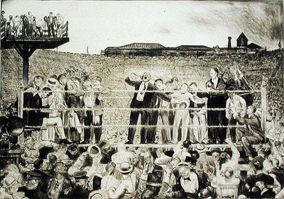 Bemutatkozik Georges Carpentier (1894-1975): a Dempsey-Carpentier harc alkotó: George Wesley Bellows
