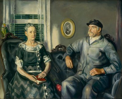 Mr. és Mrs. Phillip Wase, 1924. alkotó: George Wesley Bellows