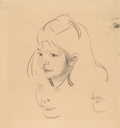 Tanulmányok Jean c. 1920. alkotó: George Wesley Bellows