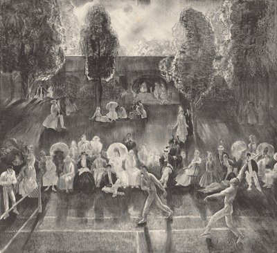 Tenisz, 1920. alkotó: George Wesley Bellows