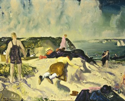 The Beach, Newport, 1919 körül alkotó: George Wesley Bellows