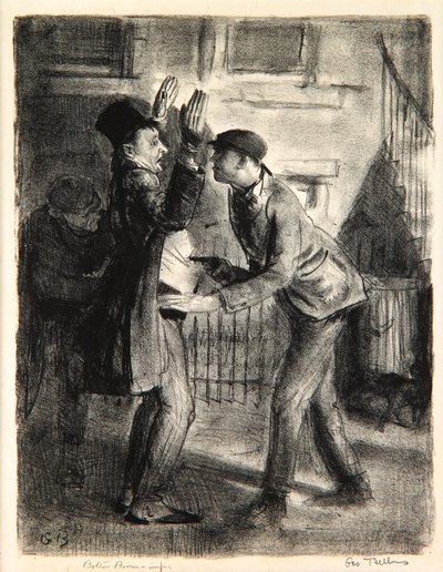 The Hold-Up, 1921 alkotó: George Wesley Bellows