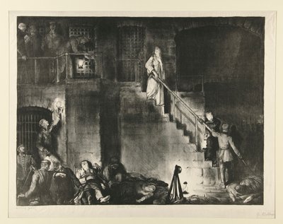 Edith Cavell meggyilkolása alkotó: George Wesley Bellows