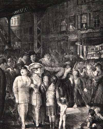 Az utca, 1917 alkotó: George Wesley Bellows