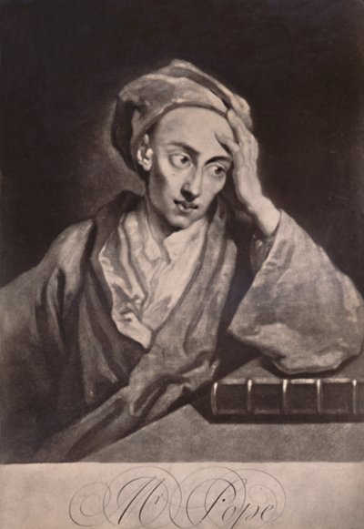Alexander Pope angol költő és szatirikus, 1732, 1894 alkotó: George White