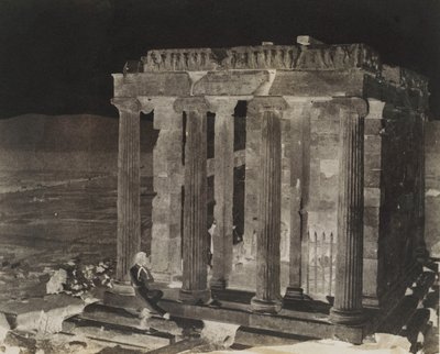 A Szárnytalan Győzelem temploma, nemrégiben restaurálva, 1848. alkotó: George Wilson Bridges