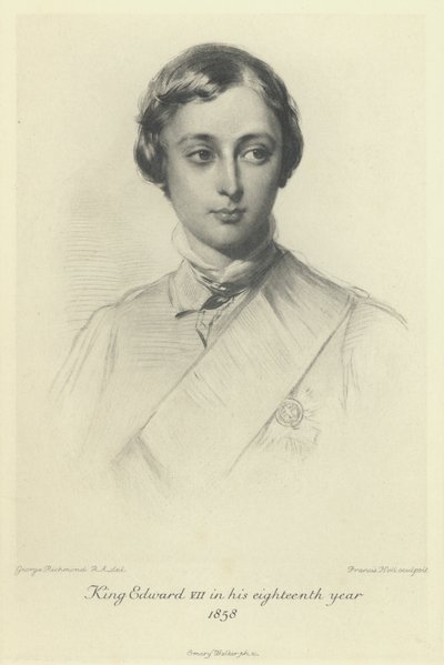 A walesi herceg, a leendő VII. Edward király, tizennyolcadik életévében, 1858-ban alkotó: George after Richmond