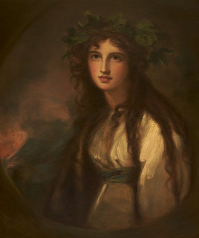 Emma Hart, Lady Hamilton mint Bacchante alkotó: George after Romney