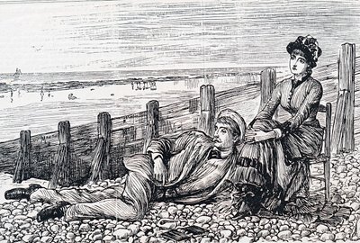Egy pár a nászútjukon alkotó: George du Maurier