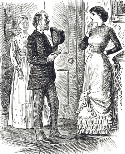 Karikatúra, amely egy másik típusú gázmérőt ábrázol használatban alkotó: George du Maurier