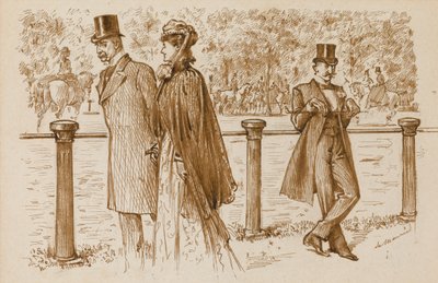 En Passant: Ez Bounderson, nem? Kölyökkutyaként meg kellett volna fulladni!, Punch Magazine, 1892. július 23., 23. (toll és szépia tinta papíron) alkotó: George du Maurier