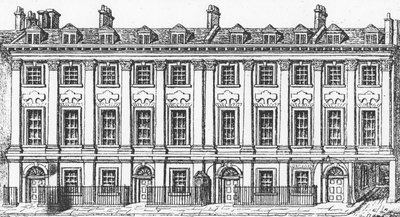 Houses Great Queen Street, 1817 alkotó: George the Elder Scharf