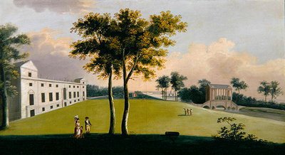 A Wilton House déli frontja és a keleti Palladian Bridge, Salisbury (olaj, vászon) alkotó: George the Younger Cuitt