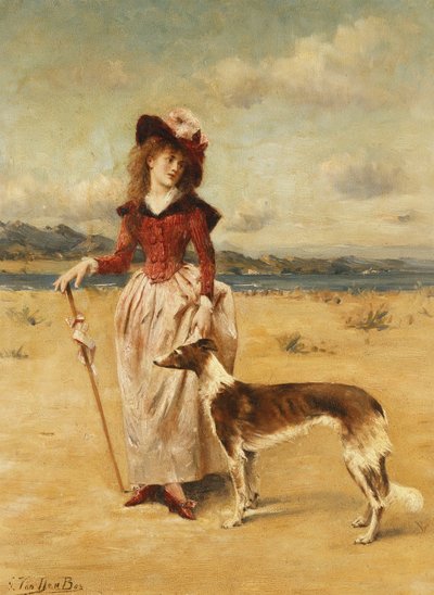 A tengerparton, alkotó: George van den Bos